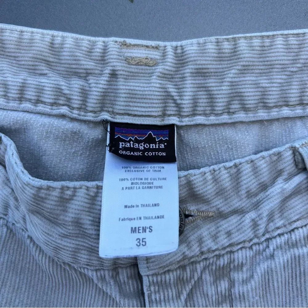 Patagonia Tan Corduroy Pants Straight Leg